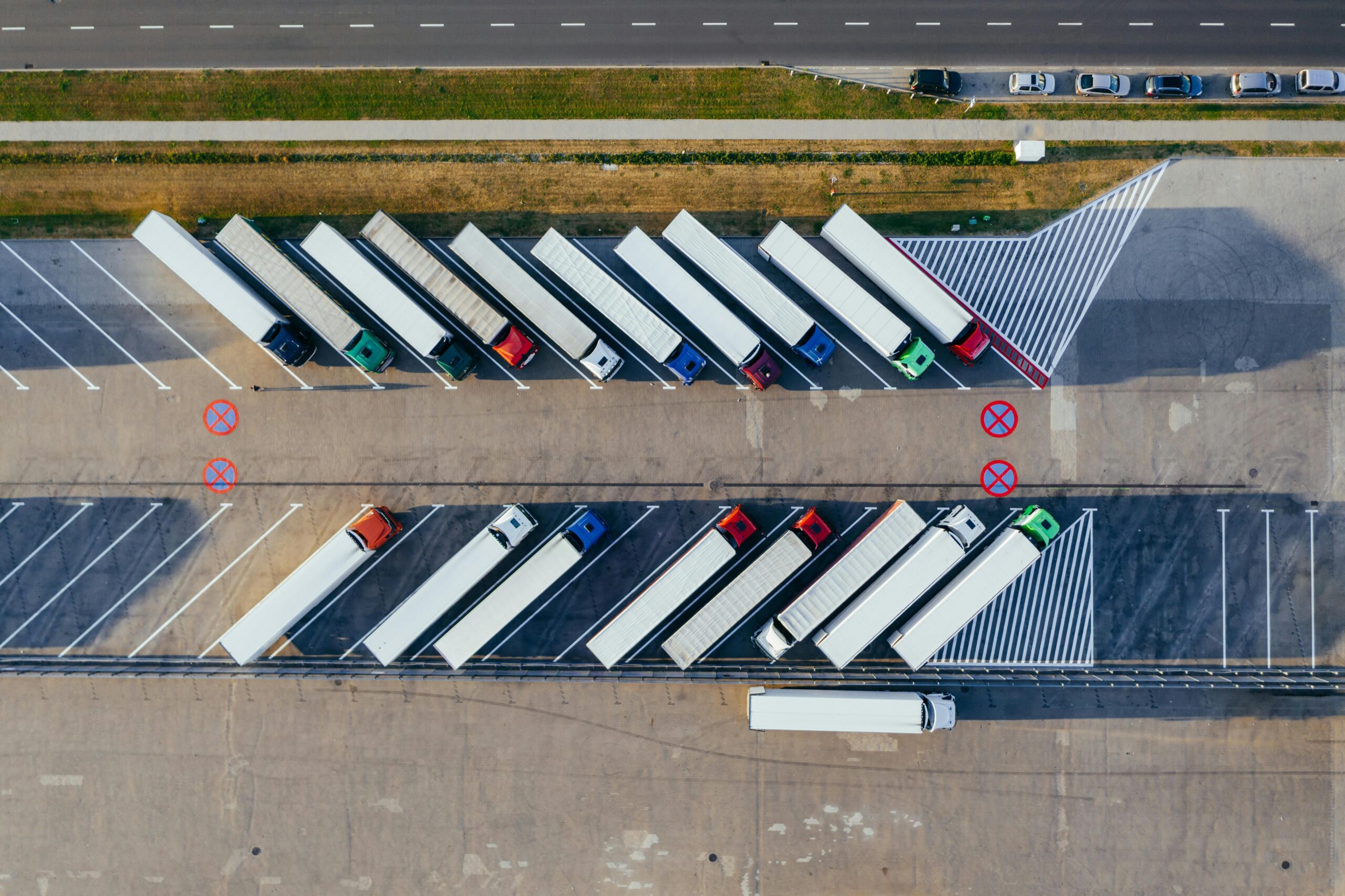 Fleet of trucks